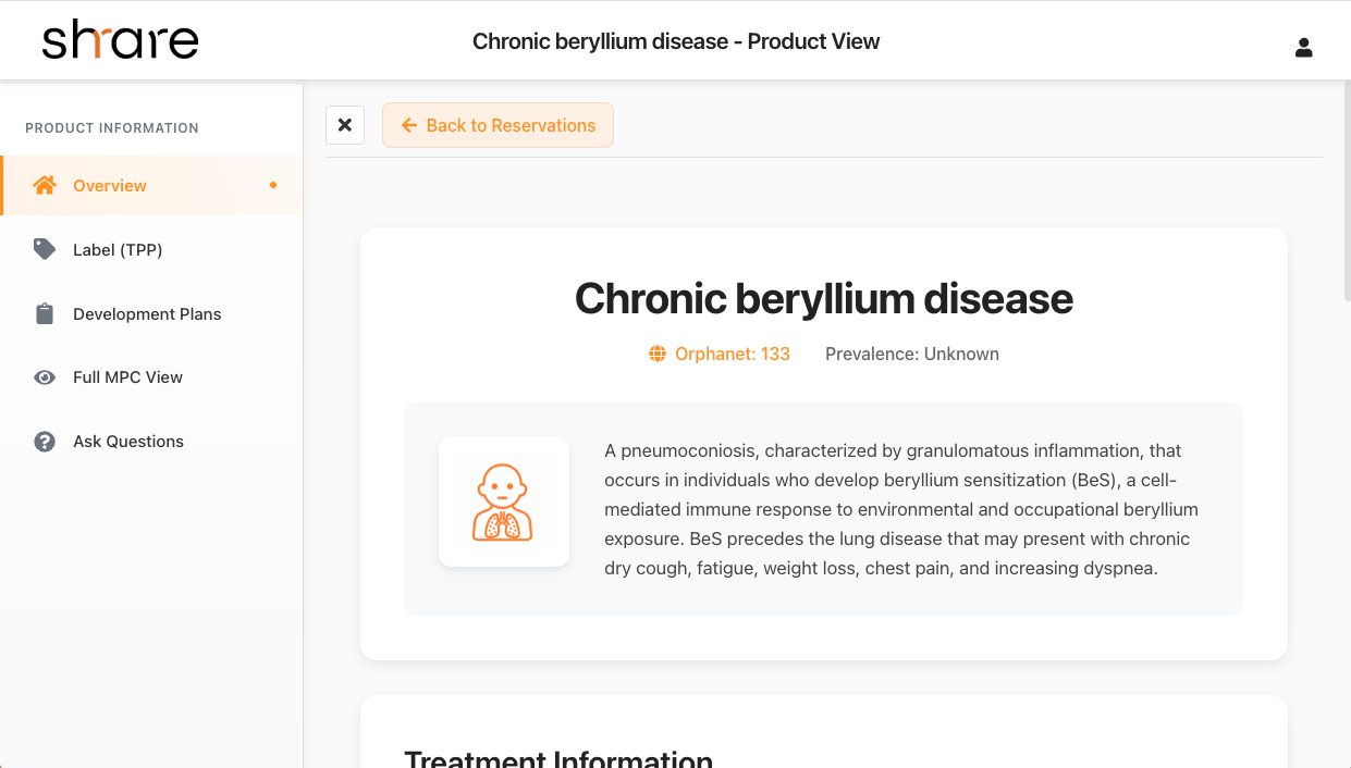 Partner matching dashboard screenshot